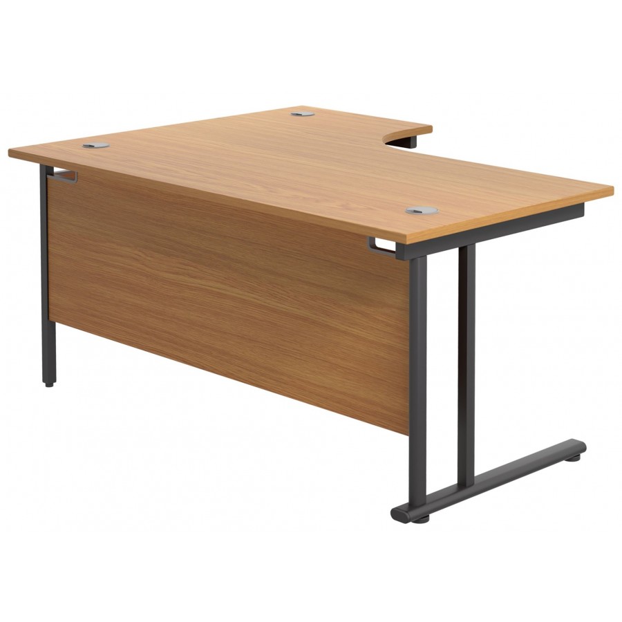 Olton Twin Cantilever Corner Office Desk